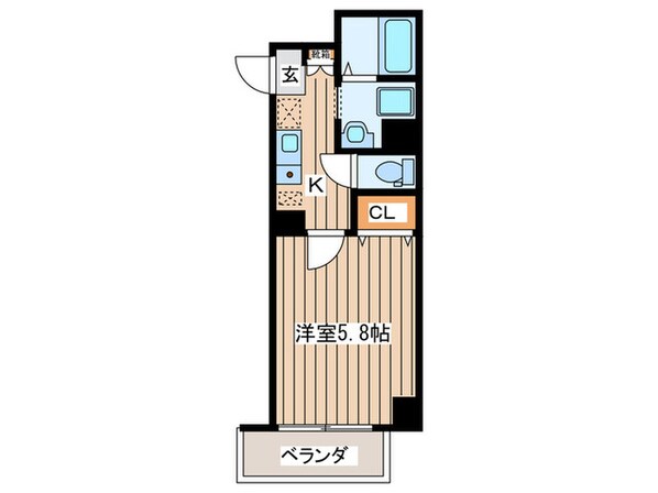 みおつくし西難波の物件間取画像